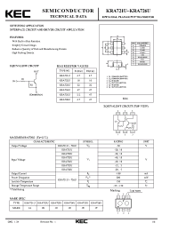 Datasheet KRA722U manufacturer KEC